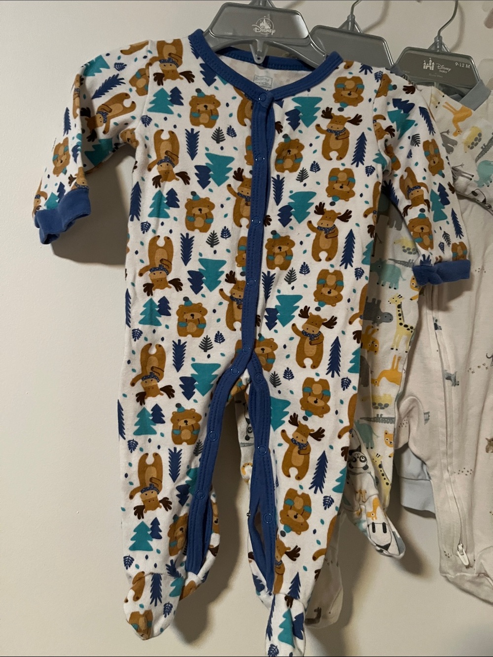 5 Footed Zipper Baby One-Piece with Playful Prints - Picture 3 of 6